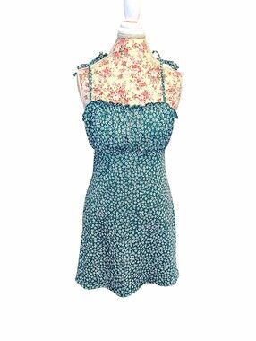 Divided Green Floral Sundress